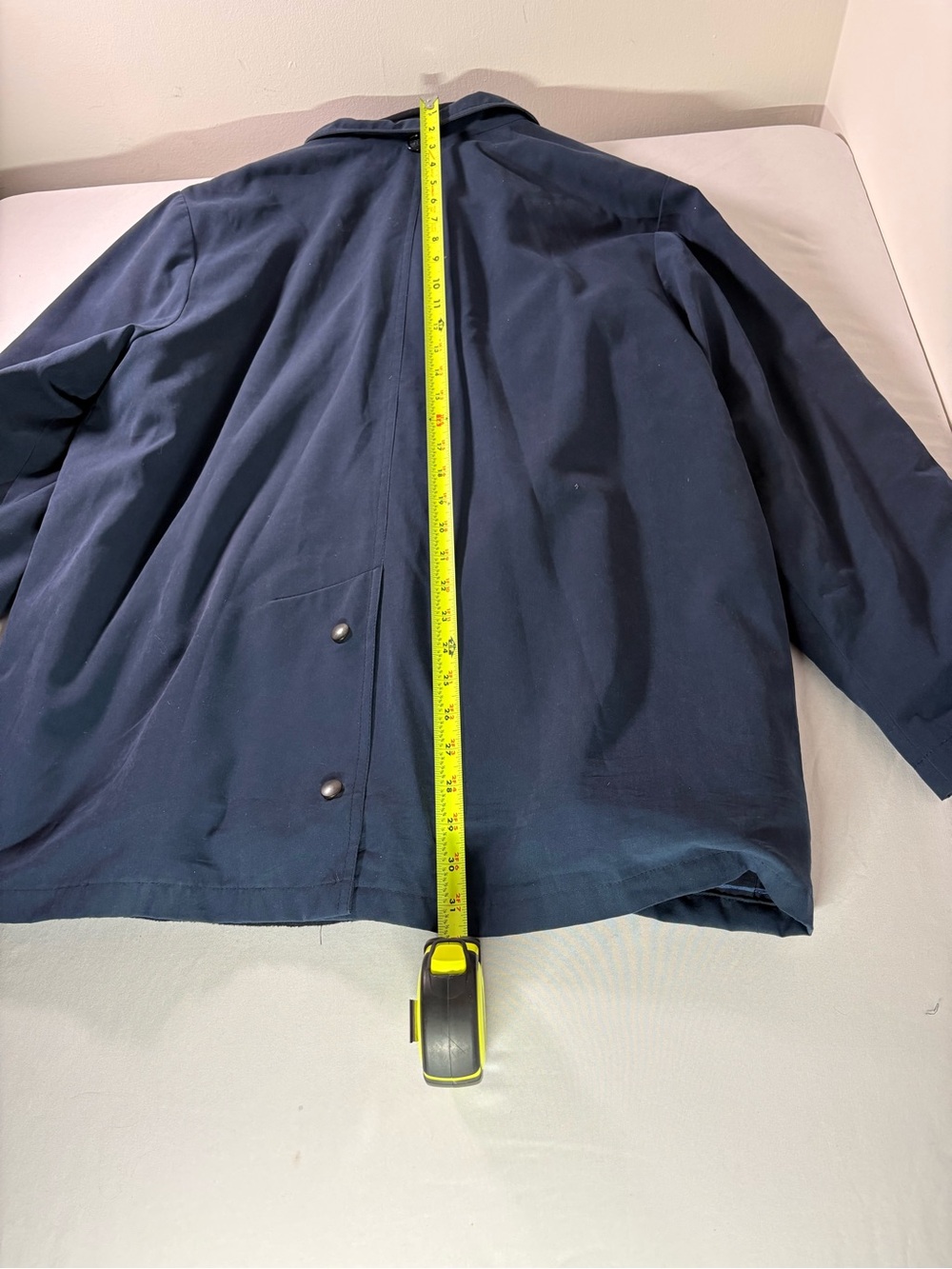 Women’s Navy Button-Front Jacket - Picture 7 of 7